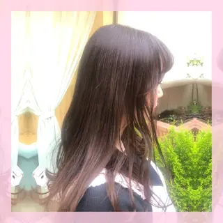 ミディアム カラー 🍒前川 🍒のヘアスタイル
