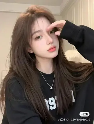 ロング 韓国✖️網紅🖤 パーマYURIYAのヘアスタイル