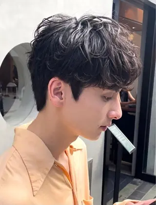 ショート パーマ メンズ メンズモデル募集中 🌿ちえ🌿のヘアスタイル