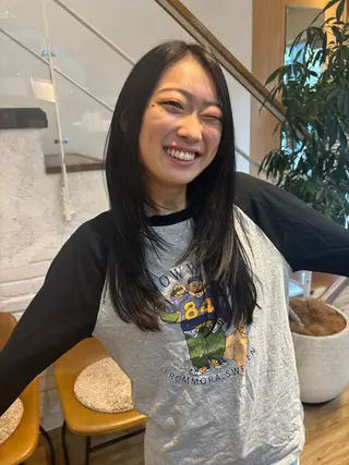 セミロング カラー 池田理紗/ bob/メンズカットのヘアスタイル