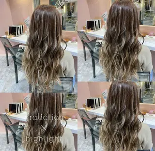 ロング カラー パーマ ヘアアレンジ メンズ キッズ RIYA❤︎ Aujuaソムリエのヘアスタイル