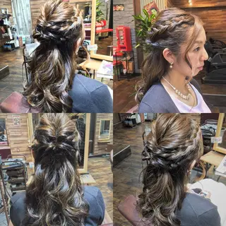 ロング カラー ヘアアレンジ 川名 充✂️のヘアスタイル