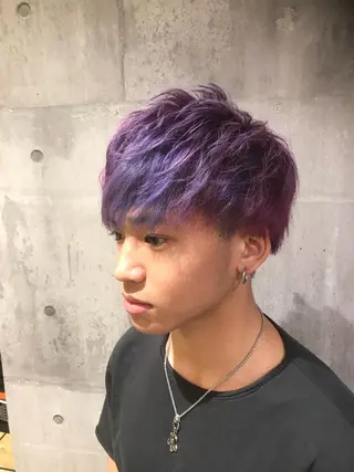 ミディアム カラー パーマ ヘアアレンジ メンズ キッズ ネイル マツエク・マツパ EnBlesS西宮 マンツーマン神道有基のヘアスタイル