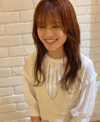 ロング カラー 杉田 健太のヘアスタイル
