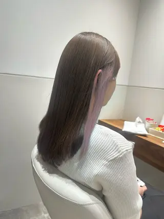 セミロング カラー 🩰透明感カラー♡ UTA🩰のヘアスタイル