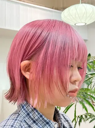 ミディアム カラー ヘアアレンジ 🦠デザインカラー/ 魚瀬あおい🦠のヘアスタイル