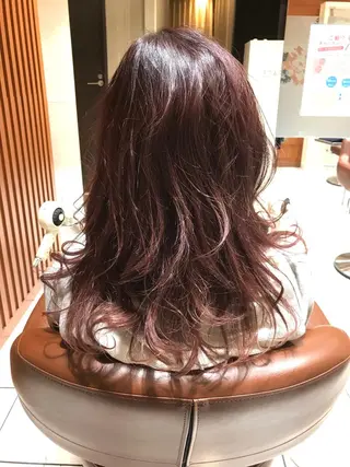 ロング カラー ヘアアレンジ テラモト カズヨシのヘアスタイル