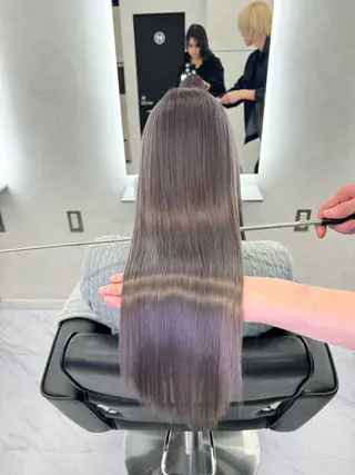 カラー 🌈評価No.1🌈 艶髪カラー❌エクステのヘアスタイル