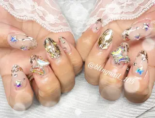 ネイル 23時まで❤︎韓国、 ワンホンネイルのネイルデザイン