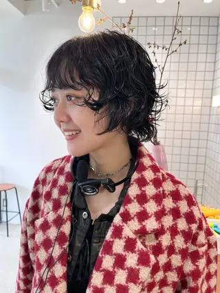 ショート パーマ 似合わせパーマ/ kazuのヘアスタイル