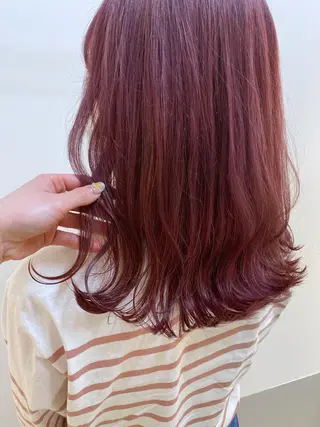 セミロング カラー Hatanaka Airiのヘアスタイル