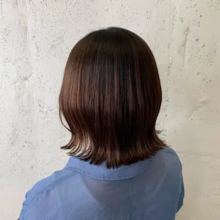 ミディアム カラー パーマ ヘアアレンジ メンズ ネイル マツエク・マツパ ボブ/レイヤー/ nanamiのヘアスタイル
