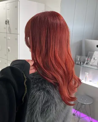 ミディアム カラー 縮毛矯正/ハイトーン /パーマ/せき🧸のヘアスタイル