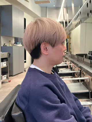 ショート カラー 堀江 /木下椋麻のヘアスタイル