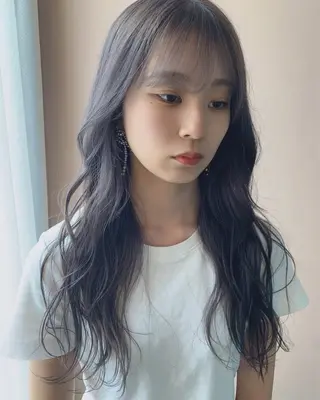 ロング カラー hub hair レイヤー/透明感のヘアスタイル