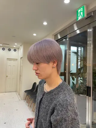 ミディアム レイヤーカット 🌱 ブリーチ  はるかのヘアスタイル