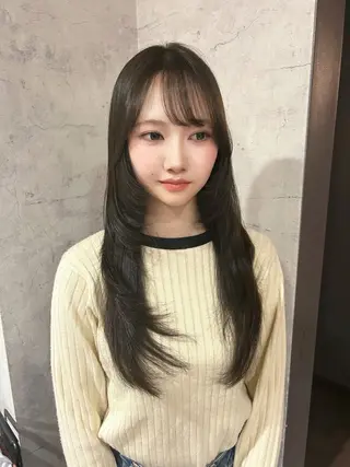 ロング カラー パーソナルカラー 診断🍀マリンのヘアスタイル