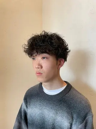 ミディアム パーマ メンズ パーマ指名No.1/ /Ryosuke.のヘアスタイル