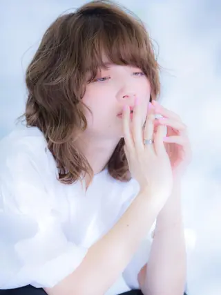 ミディアム カラー レイヤーカット✂️ 横浜No1♡下鳥翔子のヘアスタイル