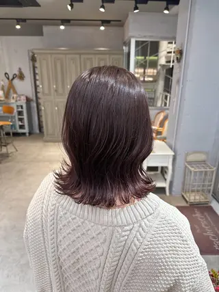 ミディアム カラー 無料カットモデル🩶 30%off/はるかのヘアスタイル