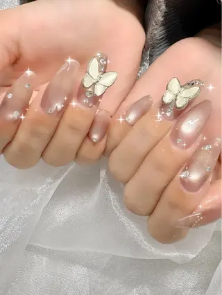 ネイル 艶/マグネット/網紅 /韓国/岩下りほのネイルデザイン