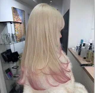 ロング 【渋谷ハイトーン/ ブリーチ】ミサキ🎀のヘアスタイル