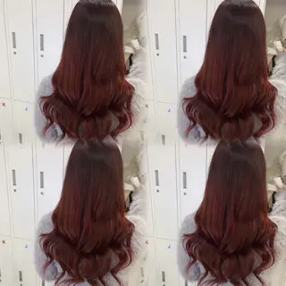 ミディアム カラー 🦋REISA🦋 エクステ×ハイトーンのヘアスタイル