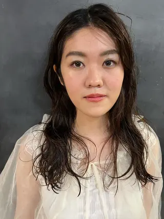 ロング パーマ 松井美樹/似合わせ ガーリー・韓国のヘアスタイル