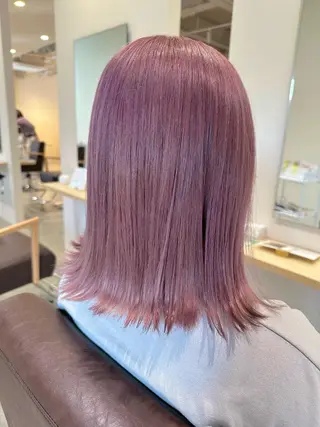 セミロング カラー ヘアアレンジ Design Color🐰アユミのヘアスタイル