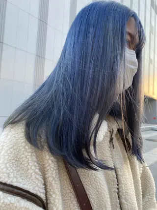 セミロング カラー ブリーチ特化🌺★ あや🌵のヘアスタイル