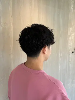 ショート パーマ メンズ 小木曽 里華のヘアスタイル