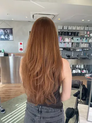 ロング 似合わせカット/ デザインカラー🦄のヘアスタイル