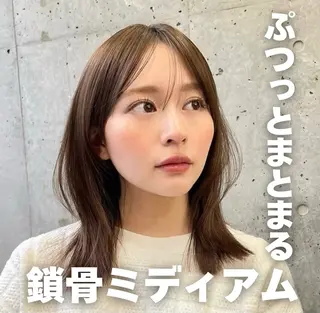 ミディアム カラー 内野 龍海 / レイヤーカットのヘアスタイル