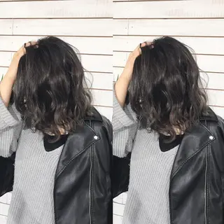 セミロング カラー ヘアアレンジ 縮毛矯正 髪質改善寺坂雄飛💐のヘアスタイル