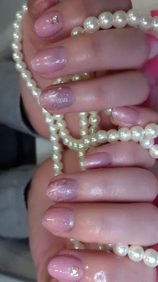 ミディアム ネイル 長さ出し専門 nynaのネイルデザイン