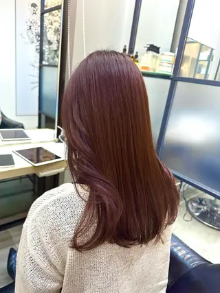 ロング カラー 韓国レイヤー✨ yasuko銀座のヘアスタイル