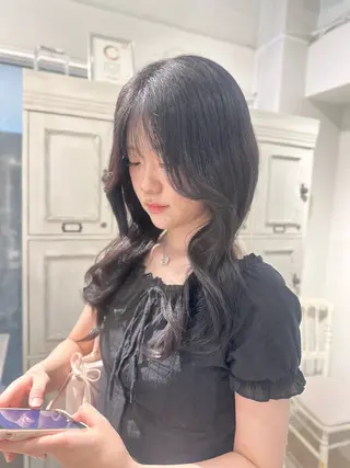 ロング カラー 透明感/レイヤー/ 姫カット Fukuのヘアスタイル