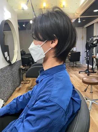 ショート メンズ 大人可愛いレイヤー 大田のヘアスタイル