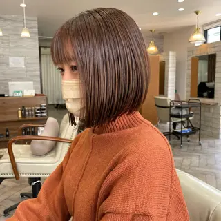 ショート カラー 髪質改善 中川　翔のヘアスタイル