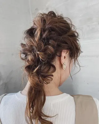 ショート Ashanti 毛利のヘアスタイル