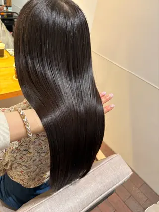 ロング マンツーマン 縮毛矯正/マユコのヘアスタイル