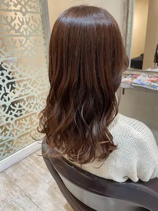 ロング カラー 小顔/似合わせカット 杉山莉菜のヘアスタイル
