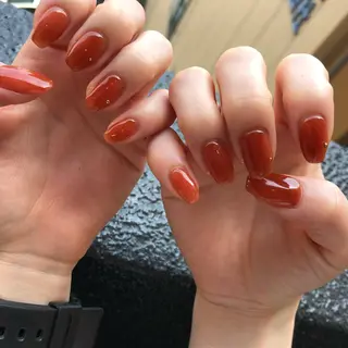 ロング カラー ヘアアレンジ キッズ ネイル マツエク・マツパ 福田 加奈のネイルデザイン