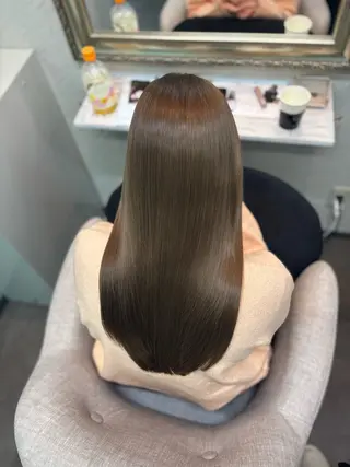 ロング 縮毛矯正/艶髪/ ミヅキ🌹🌙のヘアスタイル