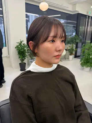 ショート カラー 表参道🌿赤み消し カラー/チナツのヘアスタイル