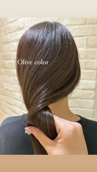 セミロング カラー momoha 『モテヘア🍓』のヘアスタイル