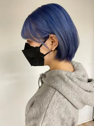 ミディアム カラー KOOKI スティードトーキョーのヘアスタイル
