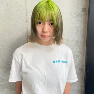 ショート カラー ヘアアレンジ Mizobe misakiのヘアスタイル