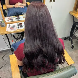 カラー 艶感カラー/オリーブ アレンジ：♡のヘアスタイル
