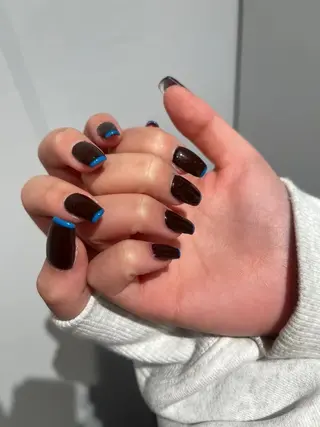 ネイル 個性派✴︎ジャケ写 ネイル🦋mire-のネイルデザイン